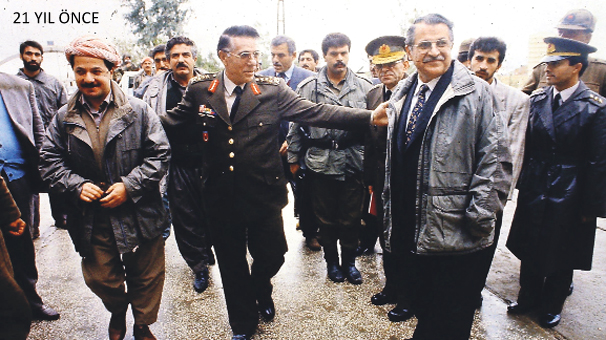 Kek Mesud Barzani- Mam Celal Talabani ve Türk Generalı Eşref Bitlisi